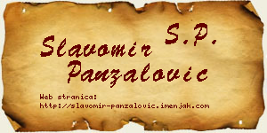 Slavomir Panzalović vizit kartica